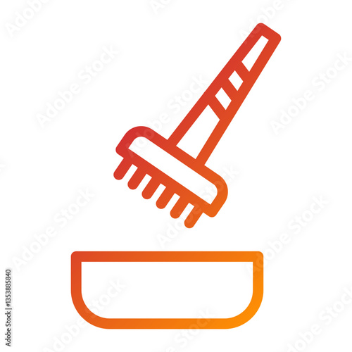 Hair Dye Brush Icon Style