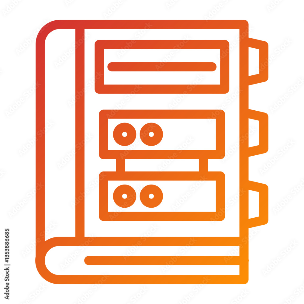 Library Database Icon Style Library Database Icon Style