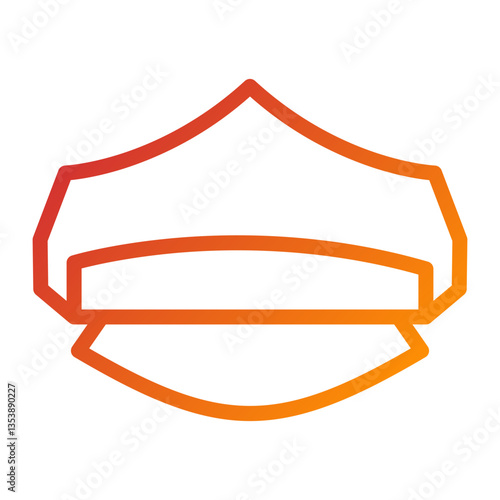 Police Hat Icon Style