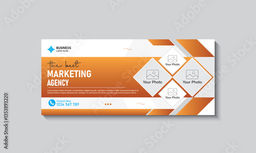 Digital marketing Facebook cover web banner template
