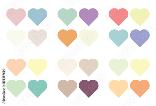 Abstract color palette Color swatches