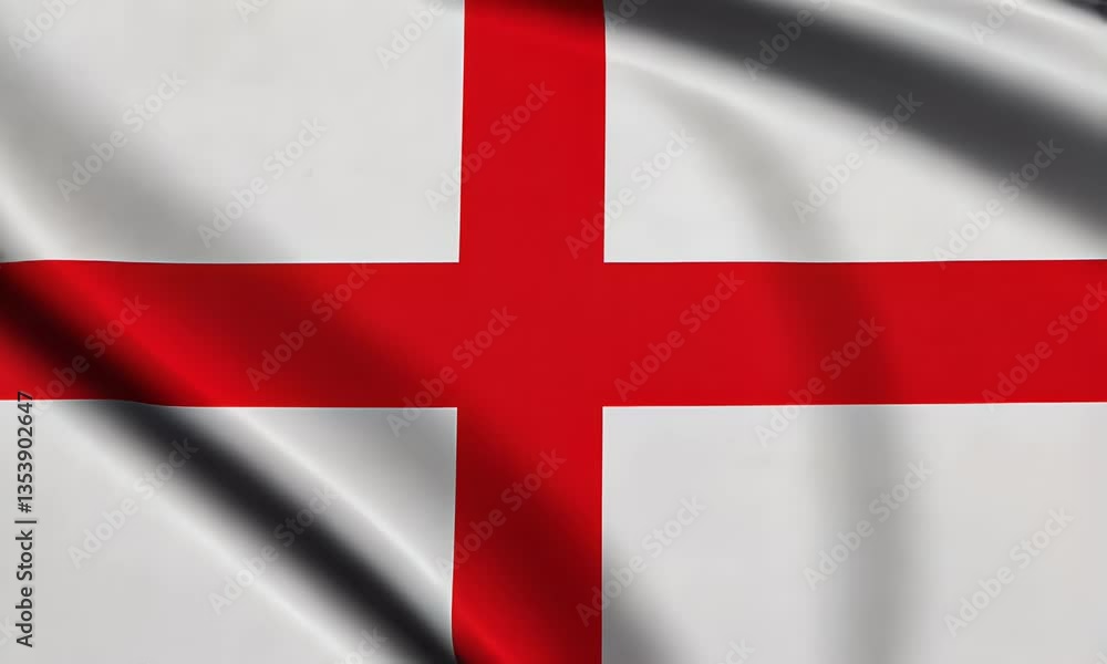 Waving English flag Waving English flag