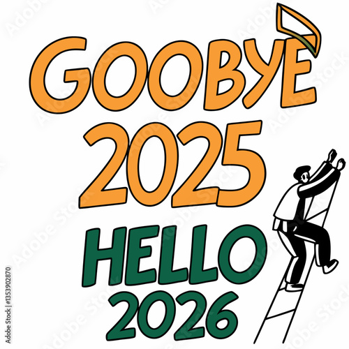 New Year Celebration Banner – 2026 Typography Art