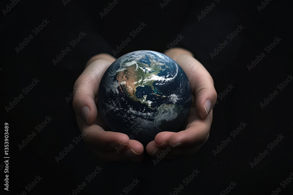 Earth in hands Earth in hands