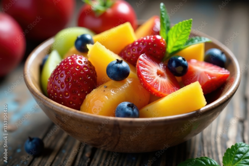 Colorful mixed fruit bowl, food, grocery Colorful mixed fruit bowl, food, grocery