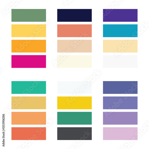 Free Download Abstract color palette Color swatches	 - GFXLoad