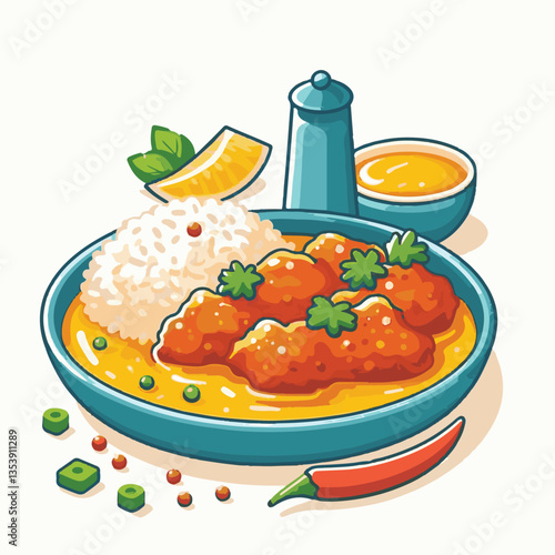 food, indian, dinner, butter chicken, spicy, traditional, chicken, dish, cuisine, curry, meal, delicious, restaurant, meat, lunch, rice, asian, bowl, plate, masala, tikka, butter, hot, background, rec