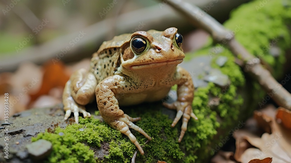 A toad that looks like a frog A toad that looks like a frog