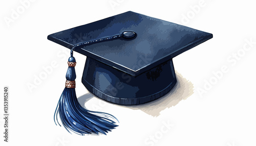 dark blue graduation cap