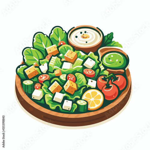 healthy, lunch, food, cheese, meal, lettuce, fresh, salad, green, gourmet, bread, parmesan, delicious, sauce, vegetable, dinner, caesar, bowl, chicken, appetizer, cuisine, dish, crouton, grilled, plat