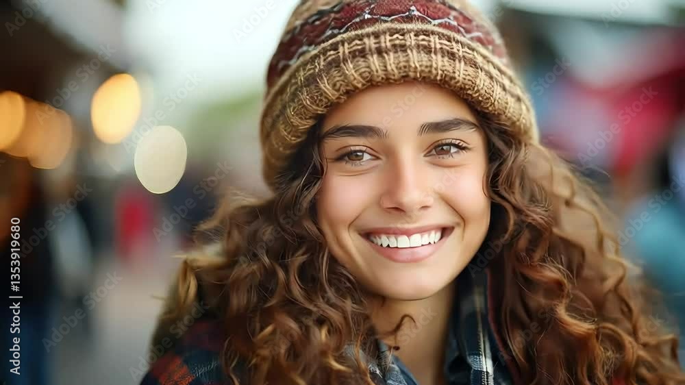 Woman walking confidently through bustling city streets with modern buildings and traffic
Woman walking confidently through bustling city streets with modern buildings and traffic
