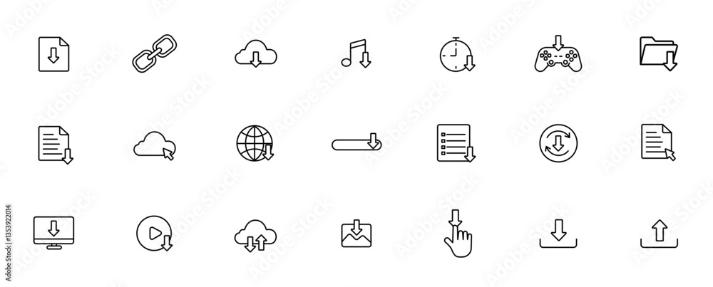 Simple Digital Icons download Set Simple Digital Icons download Set
