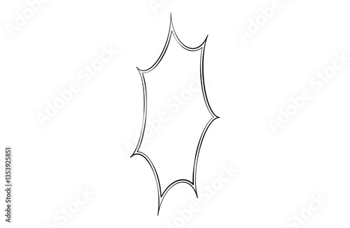 ぎざぎざふきだし