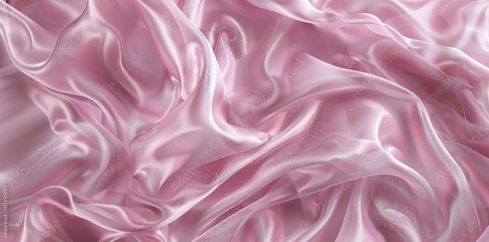 Fototapeta premium Ethereal Elegance. Delicate and Feminine Chiffon Fabric Texture