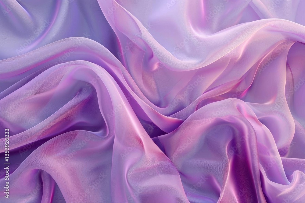 Obraz premium Ethereal Elegance. Delicate, flowy, feminine chiffon fabric texture