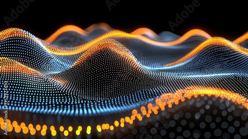 Wallpaper Mural Mountain covered in dots symbolizing deep learning-powered smart portfolio tracking for investment growth Torontodigital.ca