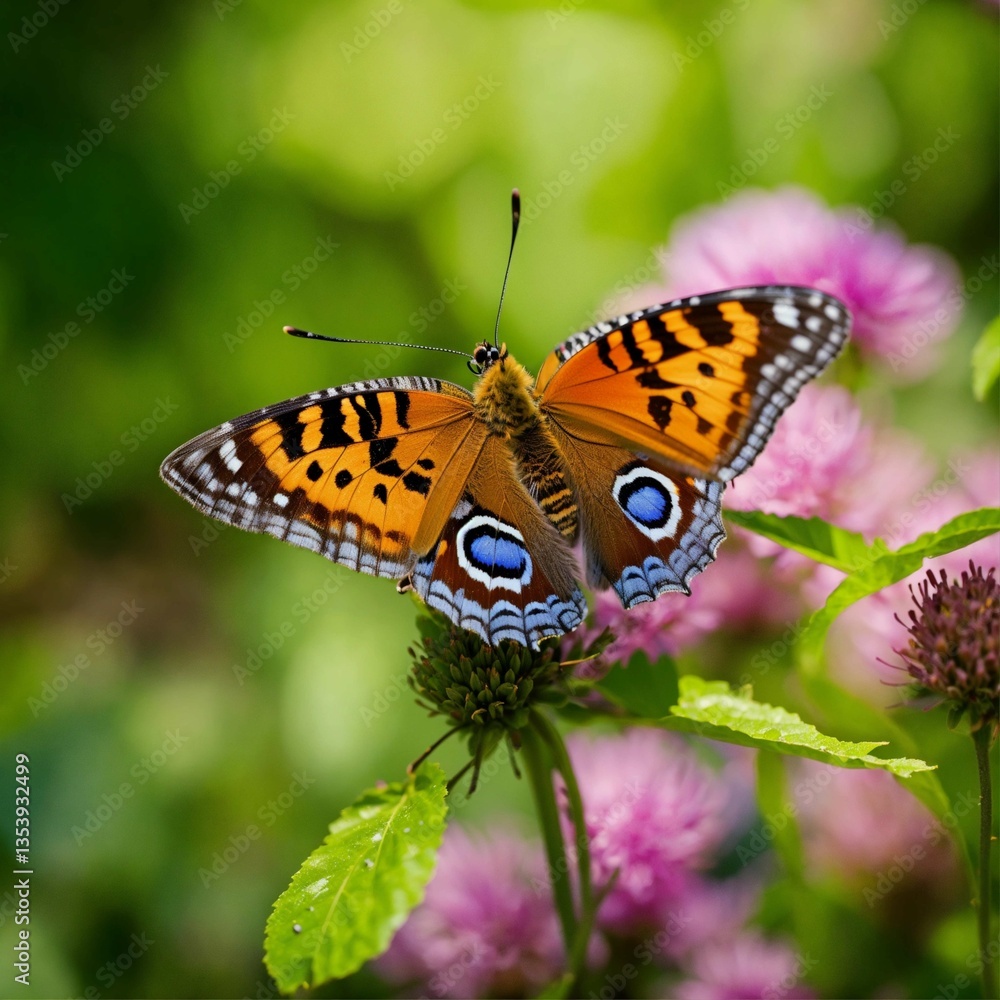 butterfly on flower butterfly on flower