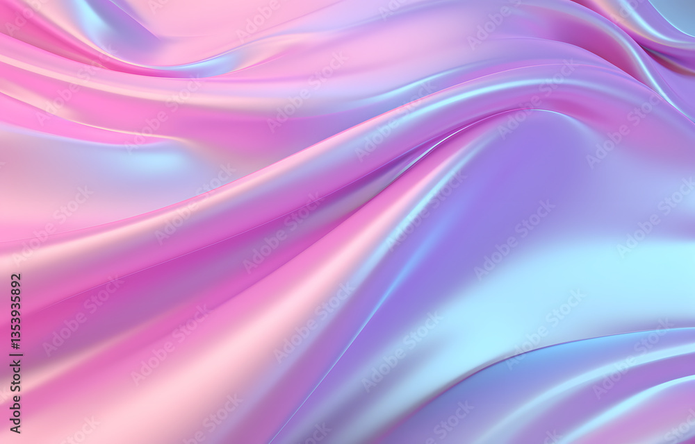 Fototapeta premium 3d render of a crumbled iridescent background 