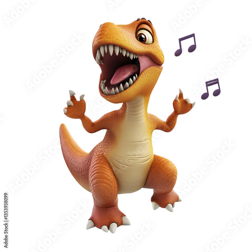 Singing Cartoon Dinosaur