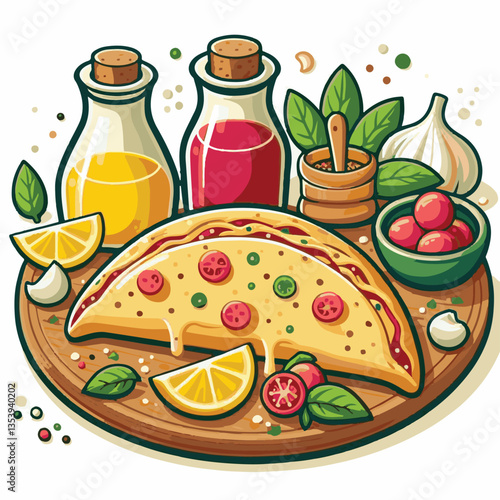 food, meal, calzone, dinner, cheese, lunch, baked, italian, fresh, pizza, stuffed, mozzarella, cuisine, crust, traditional, sauce, mediterranean, dough, tomato, snack, bread, delicious, pastry, cookin