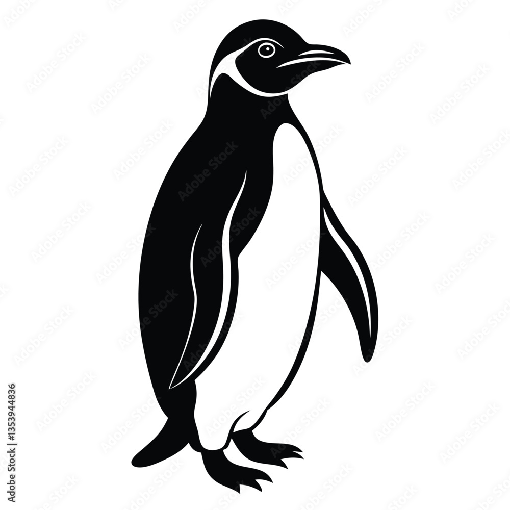 Naklejka premium Penguin Silhouette