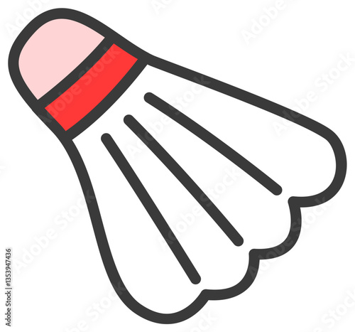 Badminton Shuttlecock Illustration