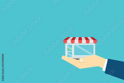 Tableau sur toile Small business