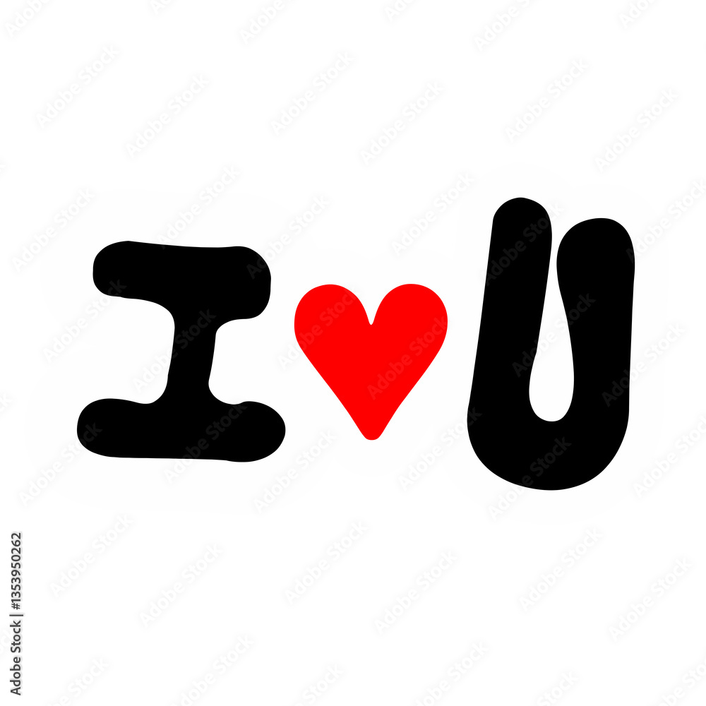 Obraz premium I love you 