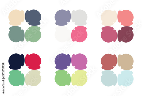 Abstract color palette Color swatches	