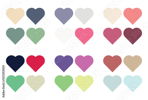 Abstract color palette Color swatches