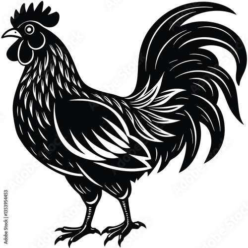 Chicken Silhouette Vector