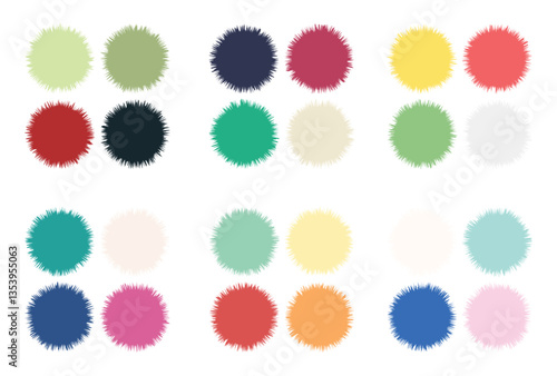 Abstract color palette Color swatches	