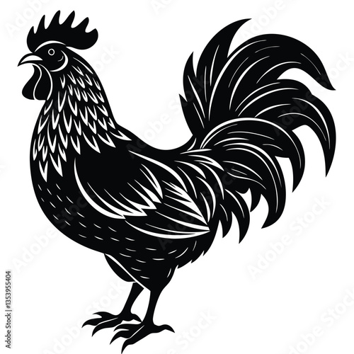 rooster Silhouette vector