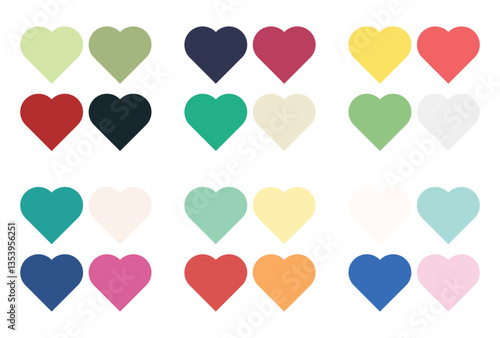 Abstract color palette Color swatches	