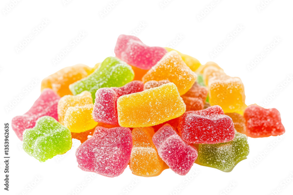 colorful jelly candies isolated on white background. colorful jelly candies isolated on white background.