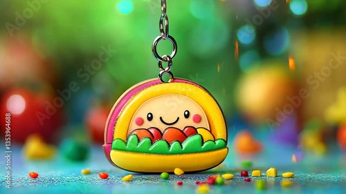 Adorable Taco Keychain: A Fun and Vibrant Accessory for Food Lovers and Collectors