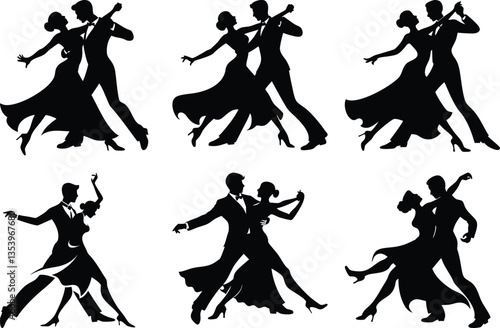 dancing couple set