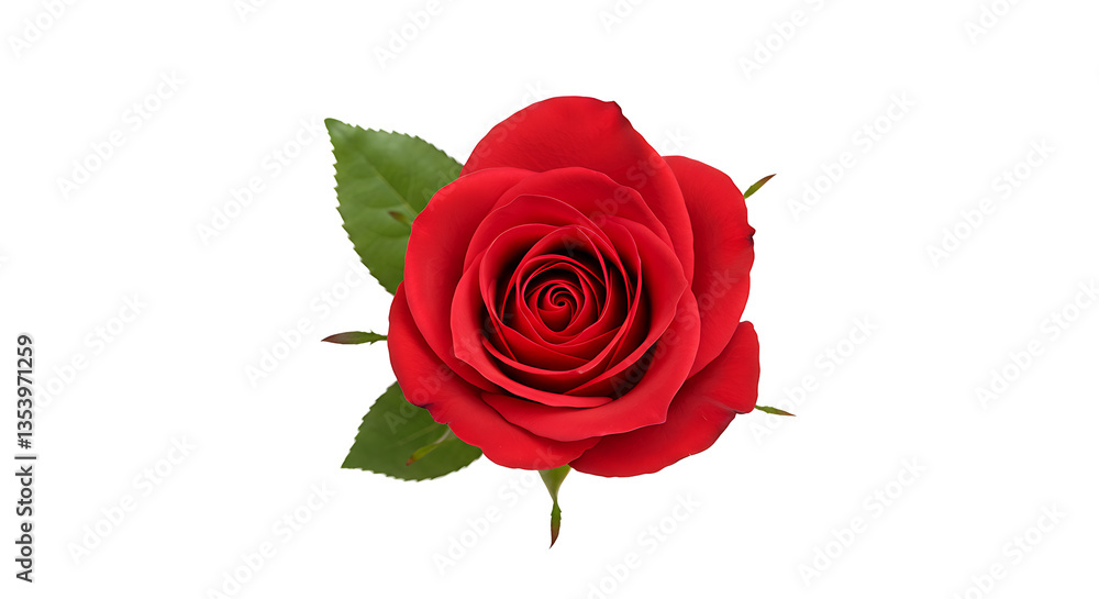 Fototapeta premium Red Rose PNG