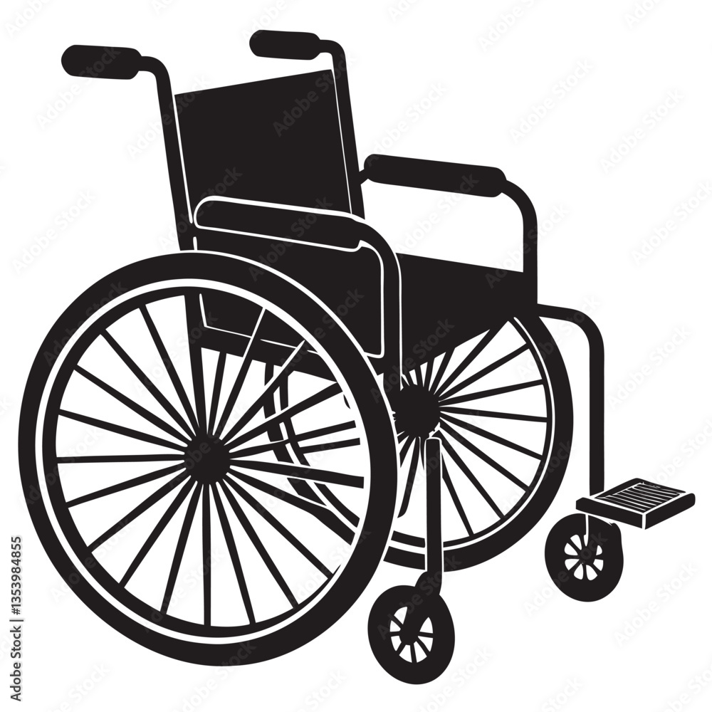 wheelchair silhouette vector, wheel chair icon symbol wheelchair silhouette vector, wheel chair icon symbol