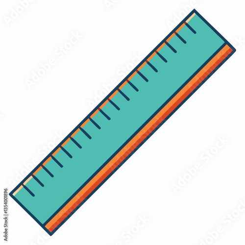 transparent ruler with precise measurements 