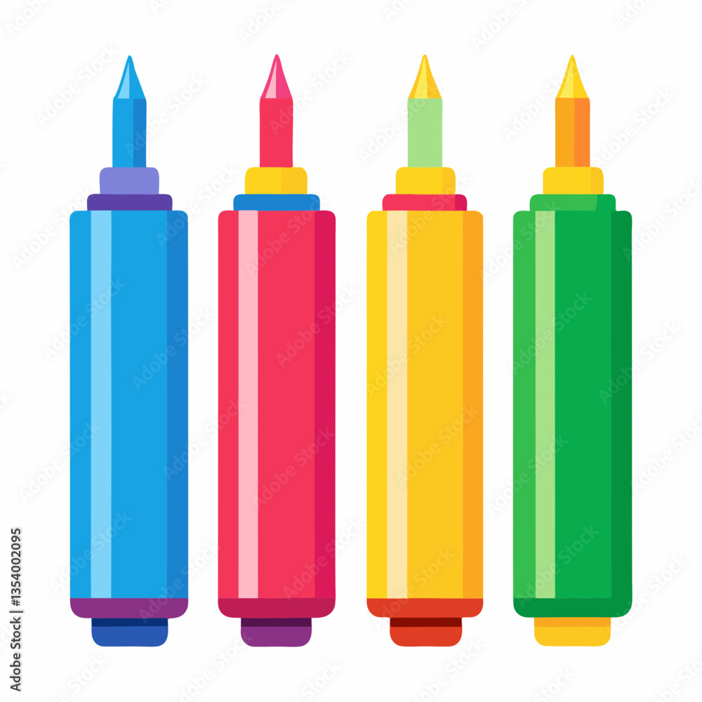 colorful highlighter set with chisel tips colorful highlighter set with chisel tips