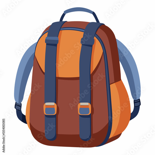 vector illustration of a backpack
