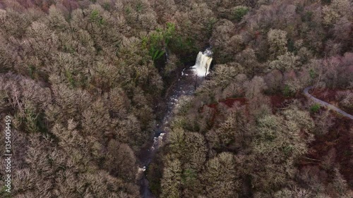 Waterfall Brecon Beacons Aerial View