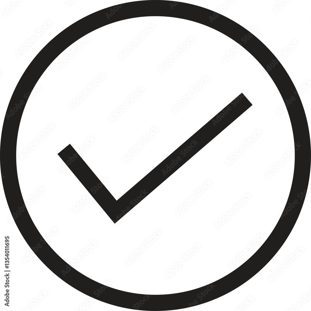 Check mark button vector icon for web design Check mark button vector icon for web design