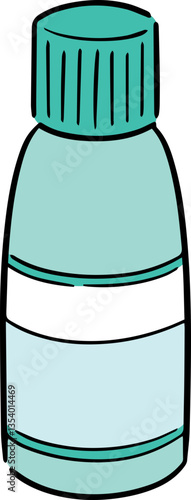 Illustration of liquid detergent
