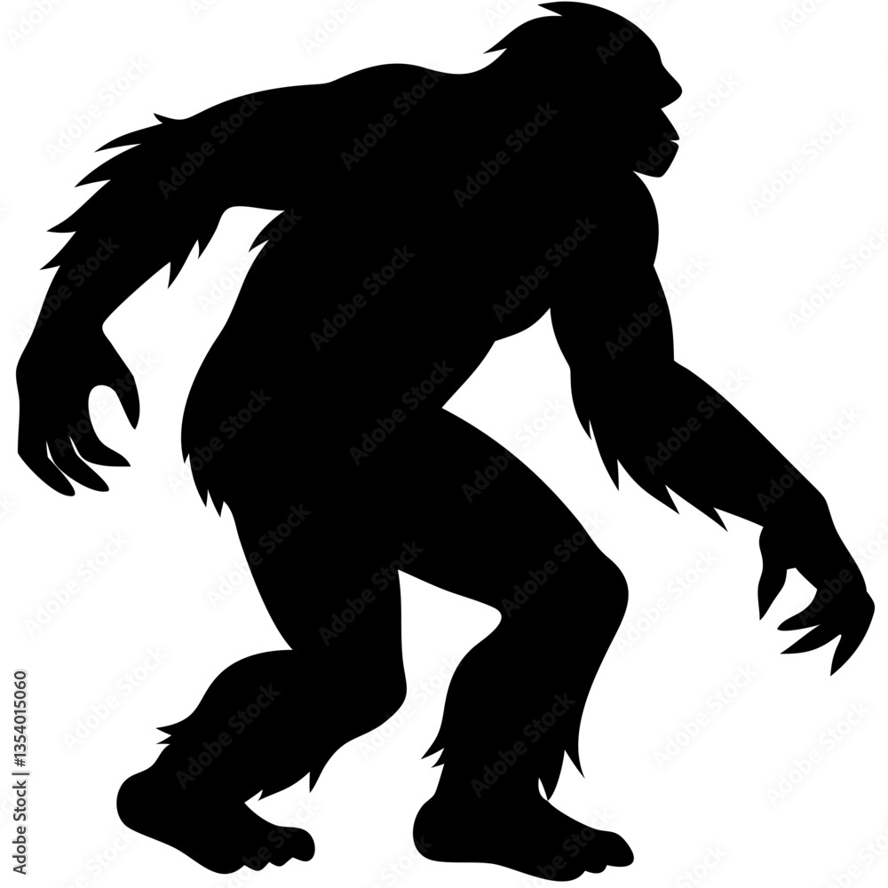 Obraz premium Bigfoot silhouette