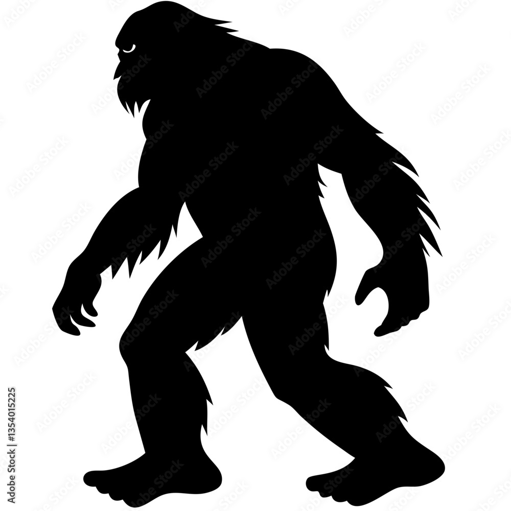Fototapeta premium Bigfoot silhouette