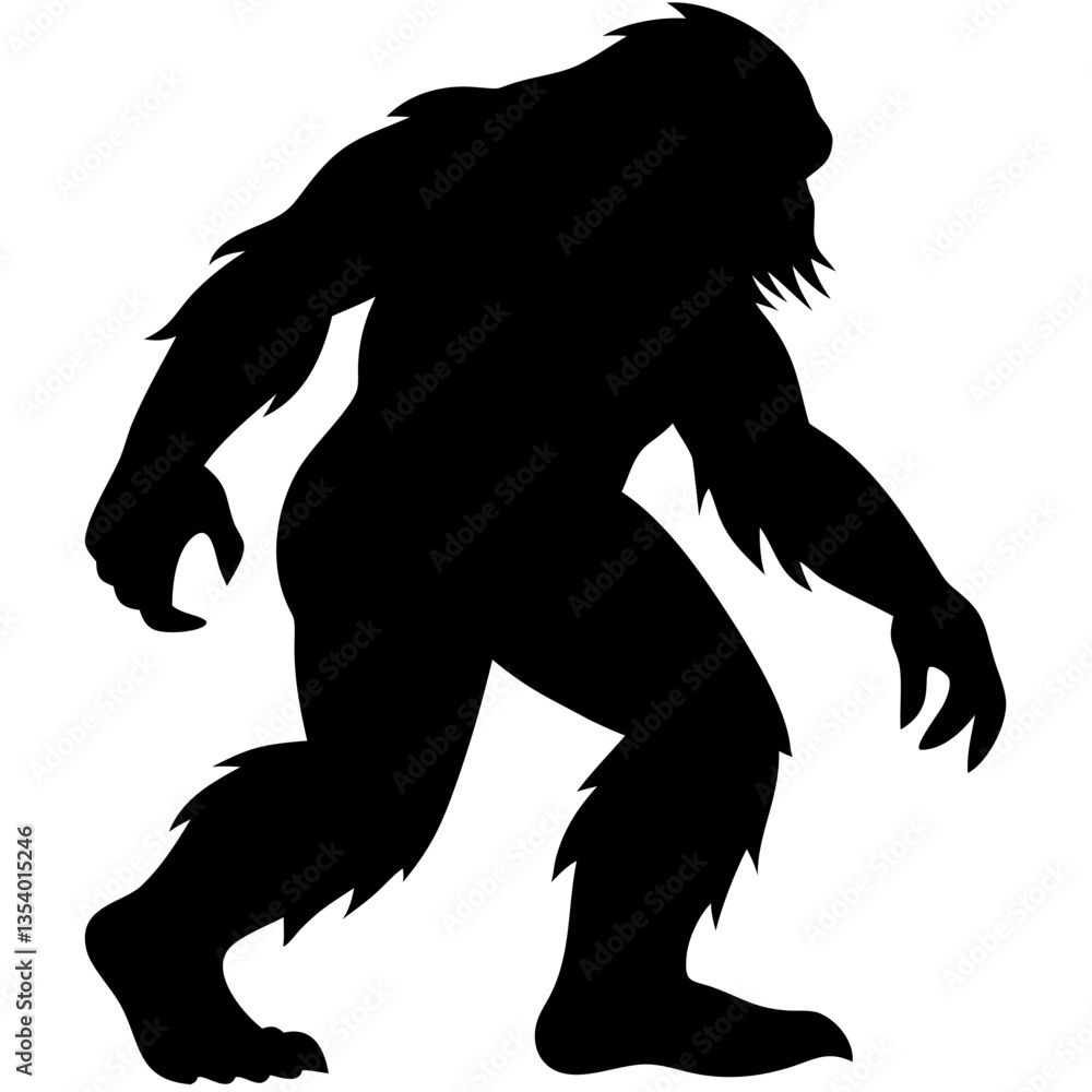 Fototapeta premium Bigfoot silhouette