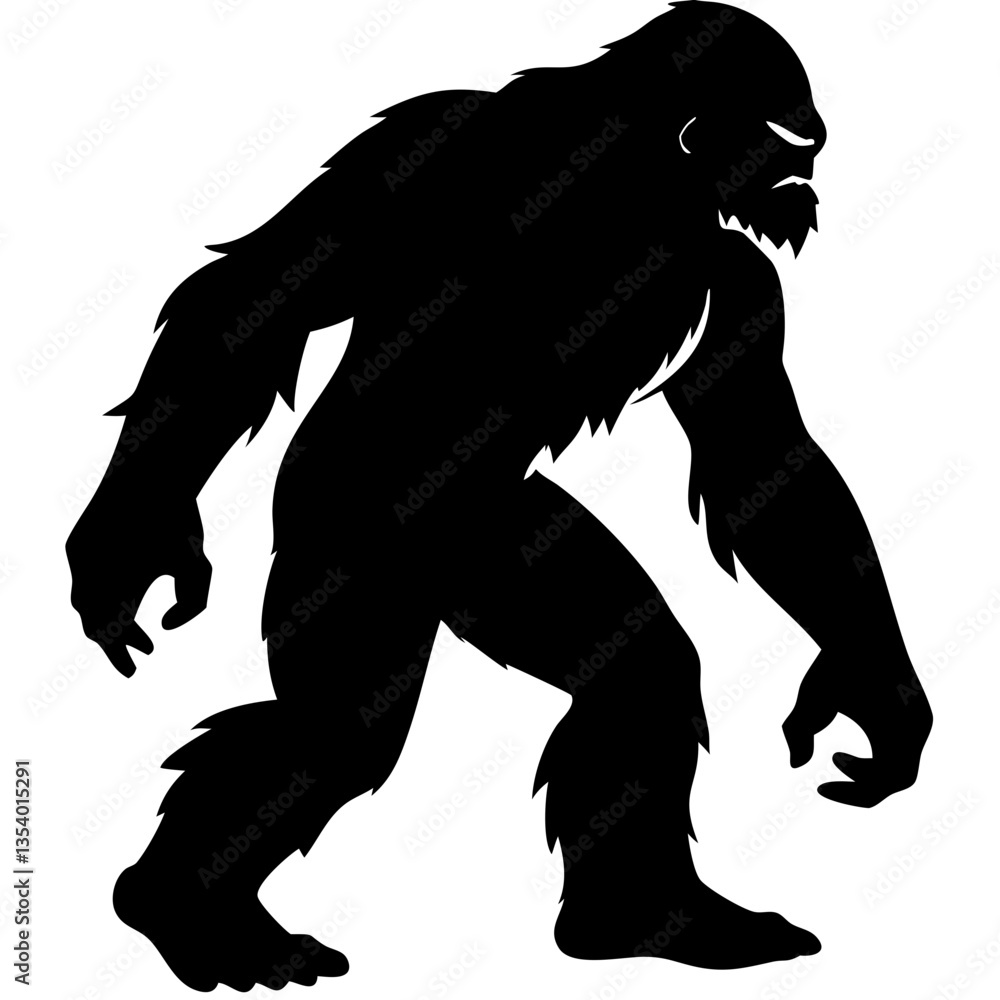 Fototapeta premium Bigfoot silhouette