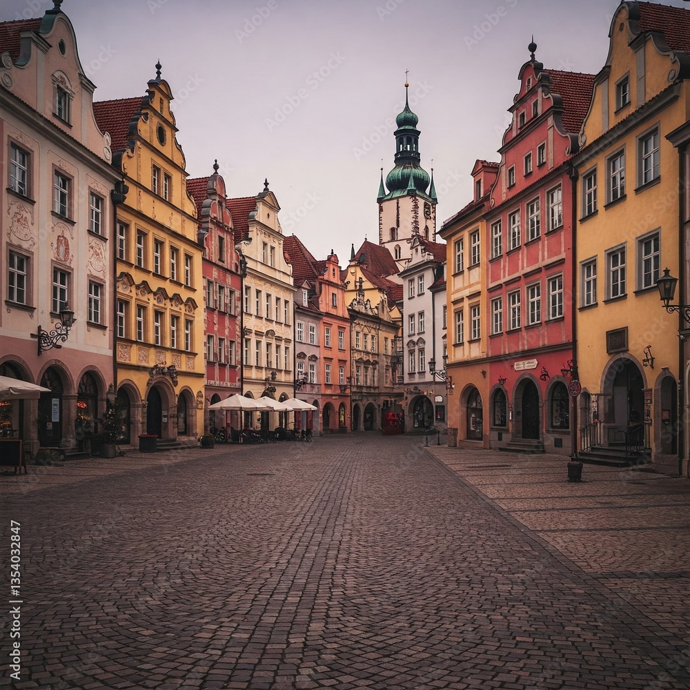 Fototapeta premium old town square